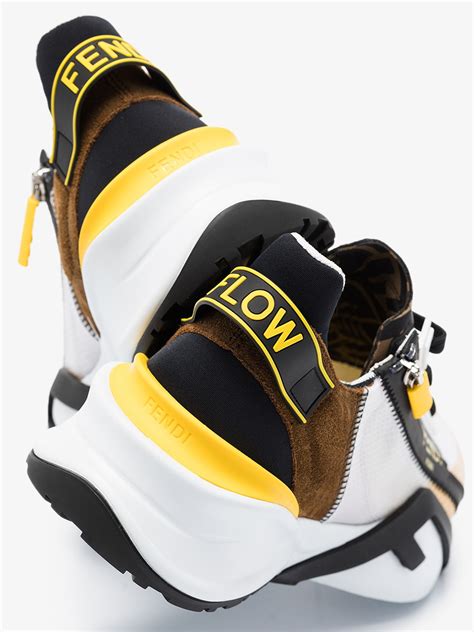 fendi flow low-top sneakers|fendi knit high top sneakers.